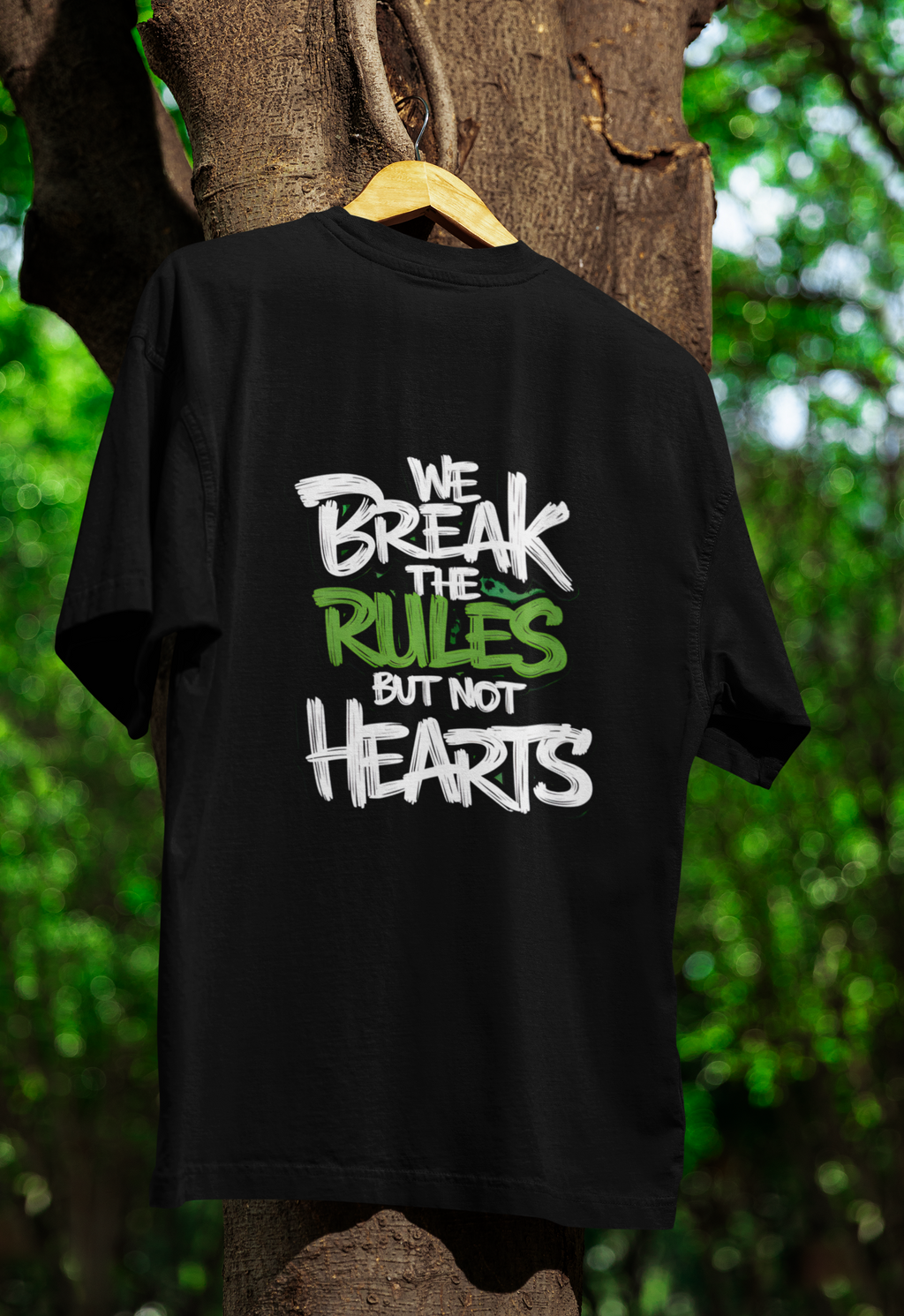 Break Rules Not Hearts Graphic T-Shirt