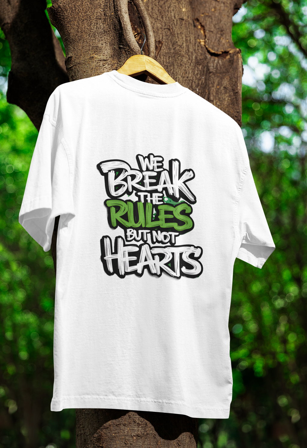 Break Rules Not Hearts Graphic T-Shirt
